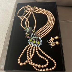 Heidi Daus Pearl/ Stone Necklace